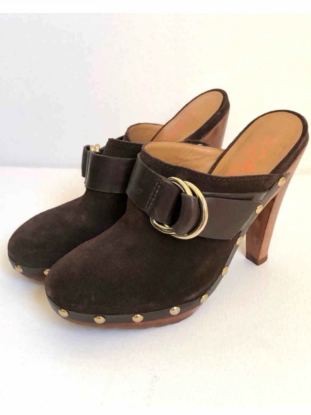 KORS Michael Kors Brown Heeled Mules